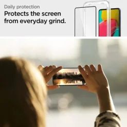 SPIGEN ALM GLASS FC GALAXY M53 5G Szkło hartowane BLACK