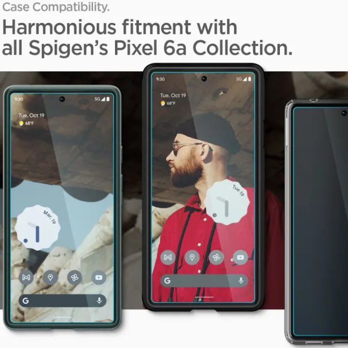 SPIGEN ALM GLAS.TR SLIM SZKŁO HARTOWANE 2-PACK GOOGLE PIXEL 6A