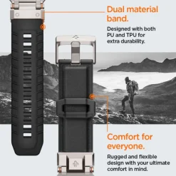 SPIGEN DURAPRO ARMOR PU APPLE WATCH 4 / 5 / 6 / 7 / 8 / 9 / SE / ULTRA 1 / 2 (42 / 44 / 45 / 49 MM) BLACK