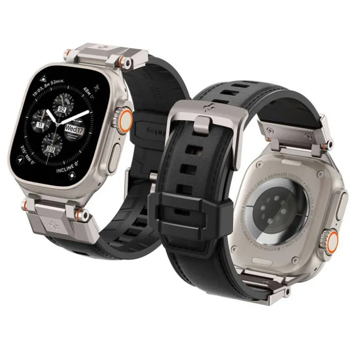 SPIGEN DURAPRO ARMOR PU APPLE WATCH 4 / 5 / 6 / 7 / 8 / 9 / SE / ULTRA 1 / 2 (42 / 44 / 45 / 49 MM) BLACK