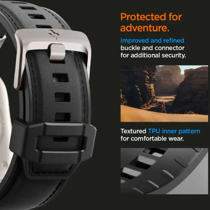 SPIGEN DURAPRO ARMOR PU APPLE WATCH 4 / 5 / 6 / 7 / 8 / 9 / SE / ULTRA 1 / 2 (42 / 44 / 45 / 49 MM) BLACK