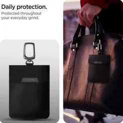 Spigen Etui na Kluczyki Klatka Faradaya Blokada Antykradzieżowa Rfid Black