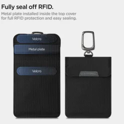 Spigen Etui na Kluczyki Klatka Faradaya Blokada Antykradzieżowa Rfid Black