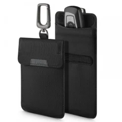 Spigen Etui na Kluczyki Klatka Faradaya Blokada Antykradzieżowa Rfid Black