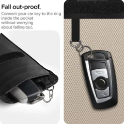 Spigen Etui na Kluczyki Klatka Faradaya Blokada Antykradzieżowa Rfid Black