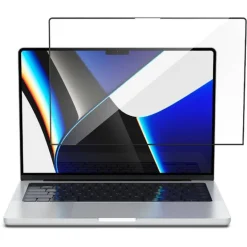 Spigen Glass Fc Macbook Pro 14 2021 Black Szkło hartowane