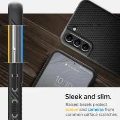 SPIGEN Liquid Air S22 PLUS ETUI MATTE Czarny Case