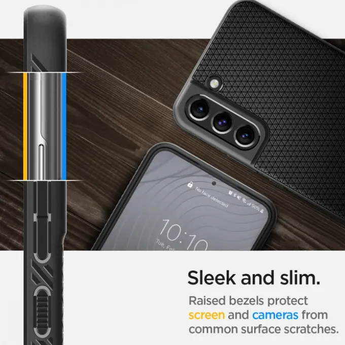 SPIGEN Liquid Air S22 PLUS ETUI MATTE Czarny Case