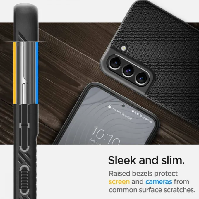 SPIGEN Liquid Air S22 PLUS ETUI MATTE Czarny Case