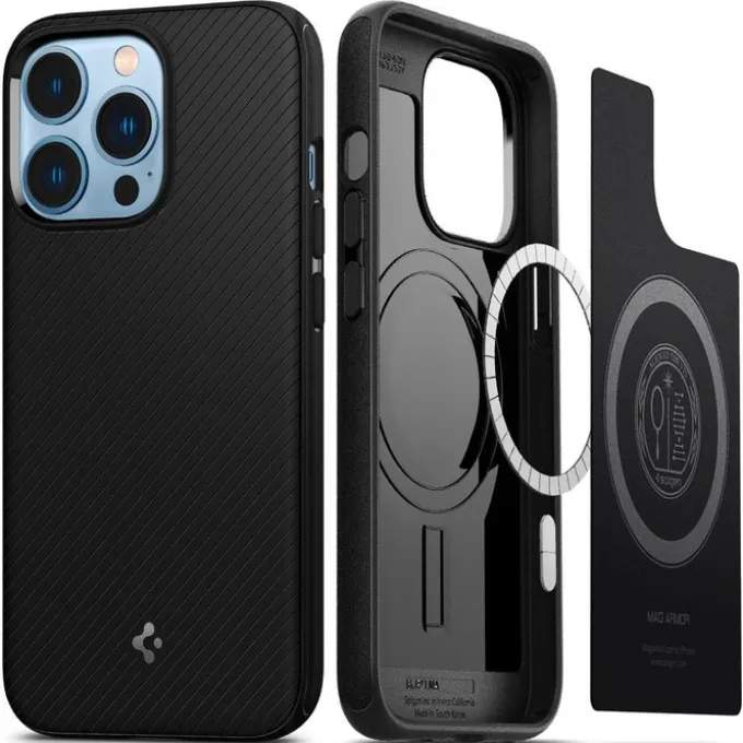 Spigen Mag Armor Magsafe iPhone 13 Pro Max Etui Matte Black Case