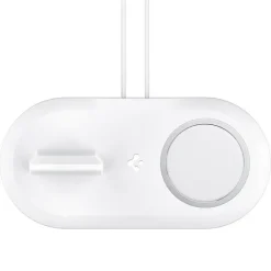 SPIGEN MAGFIT DUO APPLE MAGSAFE & APPLE WATCH PODSTAWKA CHARGER STAND WHITE