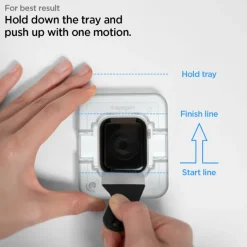 SPIGEN PROFLEX ”EZ FIT” 2-PACK APPLE WATCH 7 8 (45 MM) Szkło Hybrydowe