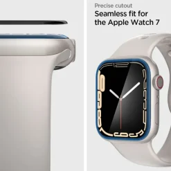 SPIGEN PROFLEX ”EZ FIT” 2-PACK APPLE WATCH 7 8 (45 MM) Szkło Hybrydowe