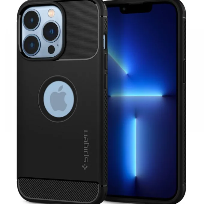 Spigen Rugged Armor iPhone 13 Pro Max Etui Matte Black Case