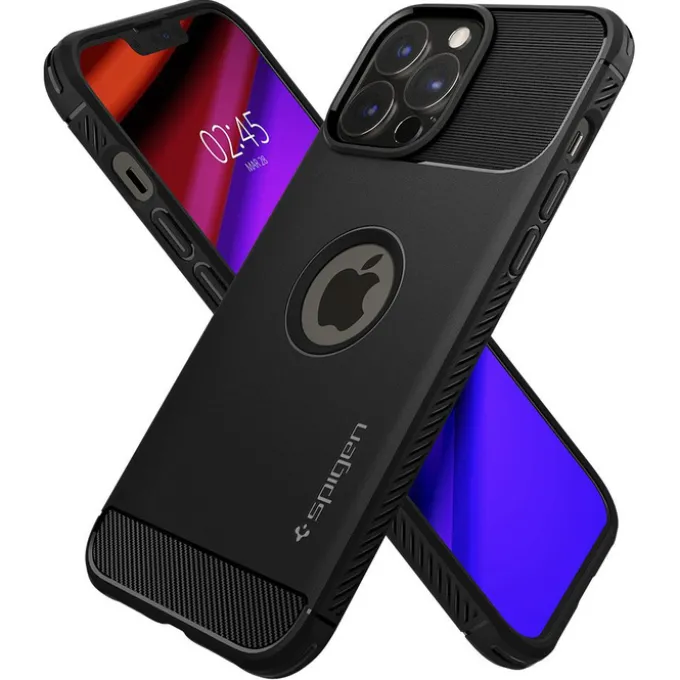 Spigen Rugged Armor iPhone 13 Pro Max Etui Matte Black Case