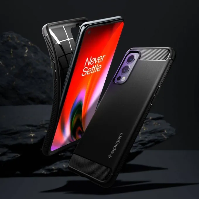 SPIGEN Rugged Armor Oneplus Nord 2 5G Etui Matte Black
