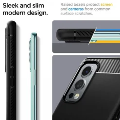 SPIGEN Rugged Armor Oneplus Nord 2 5G Etui Matte Black