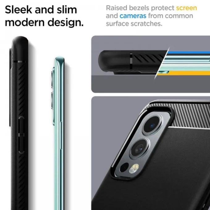 SPIGEN Rugged Armor Oneplus Nord 2 5G Etui Matte Black