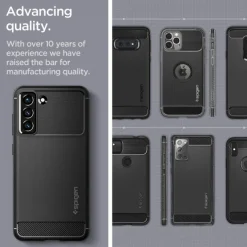 Spigen Rugged Armor S21 FE Matte Black Case
