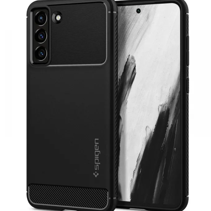 Spigen Rugged Armor S21 FE Matte Black Case