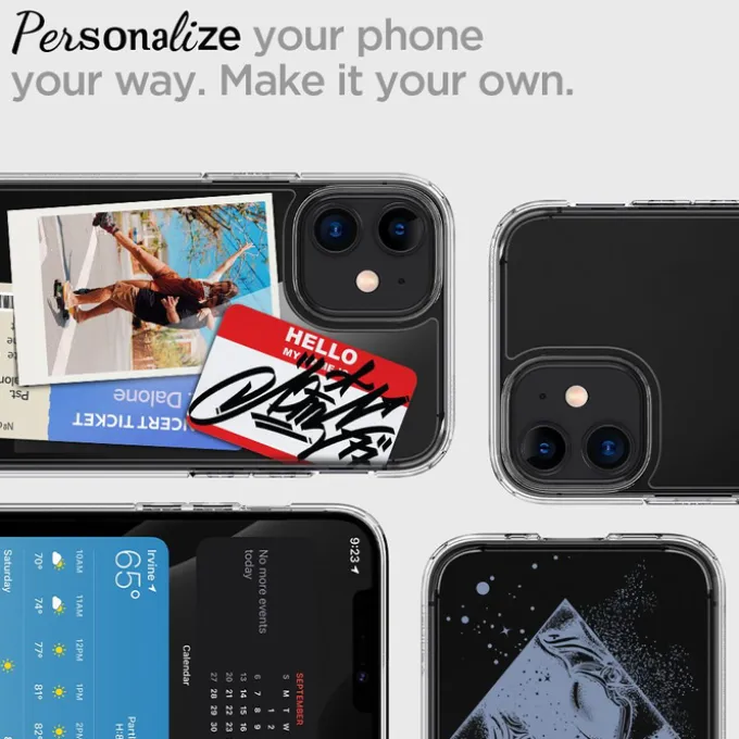 SPIGEN Ultra Hybrid iPhone 12 Mini Etui Clear przezroczyste Case