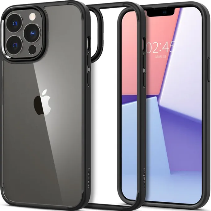Spigen Ultra Hybrid iPhone 13 Pro Max Etui Matte Black Case