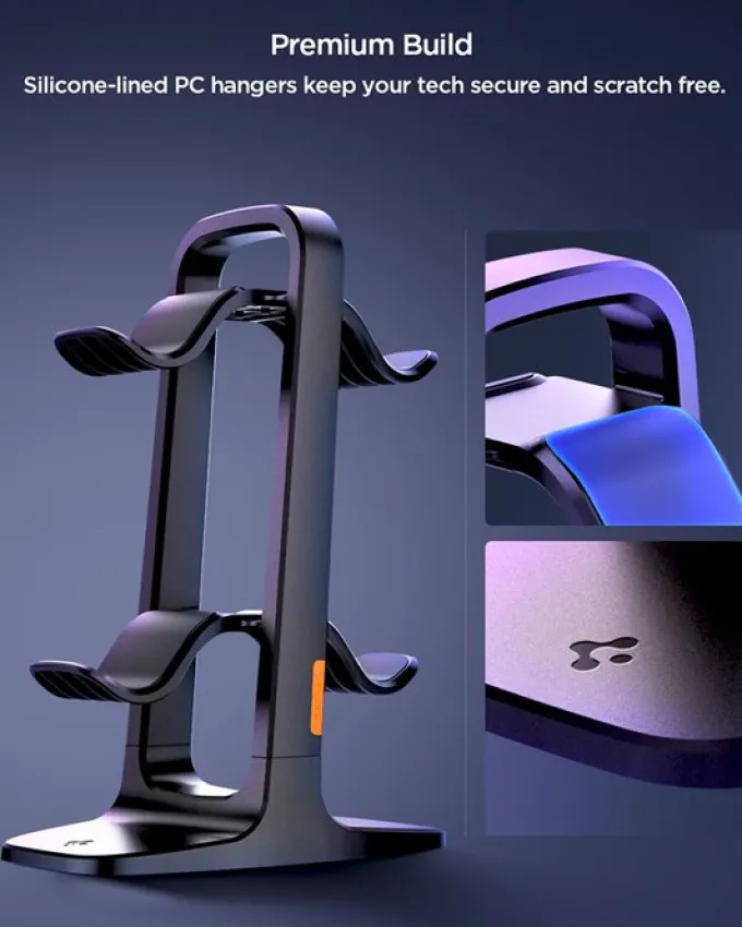 STOJAK SPIGEN UNIVERSAL GAME CONTROLLER & HEADSET STAND BLACK