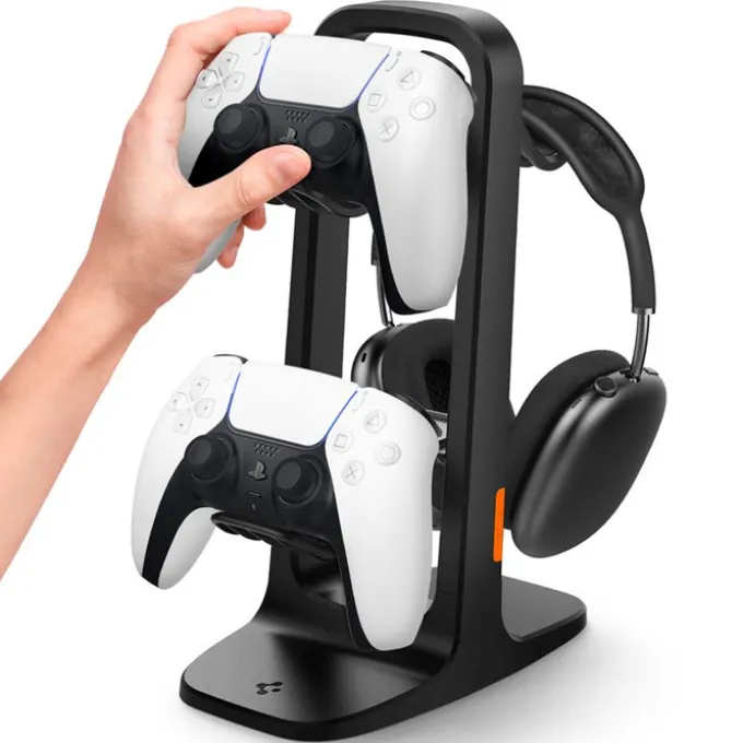 STOJAK SPIGEN UNIVERSAL GAME CONTROLLER & HEADSET STAND BLACK