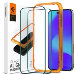 Szkło Hartowane Spigen Alm Glass Fc 2-pack iPhone 14 Pro Max Black