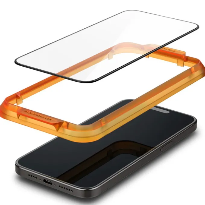 Szkło Hartowane Spigen Alm Glass Fc 2-pack iPhone 15 Pro Black