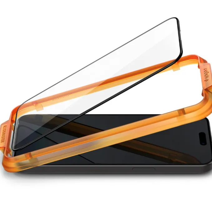 Szkło Hartowane Spigen Alm Glass Fc 2-pack iPhone 15 Pro Black