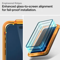Szkło Hartowane Spigen Alm Glass Fc 2-pack iPhone 15 Plus Black