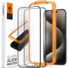 Szkło Hartowane Spigen Alm Glass Fc 2-pack iPhone 15 Pro Max Black