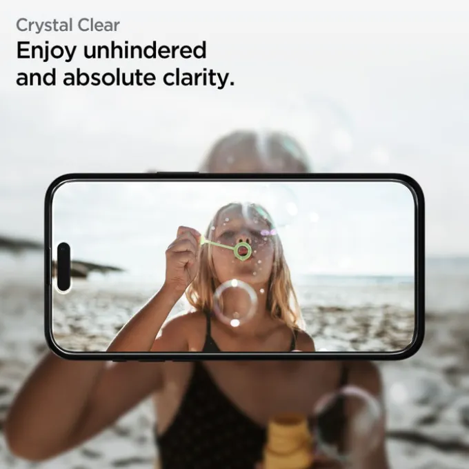 Szkło Hartowane Spigen Alm Glass Fc 2-pack iPhone 15 Pro Max Black