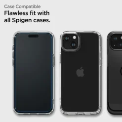 Szkło Hartowane Spigen Alm Glass Fc 2-pack iPhone 15 Black