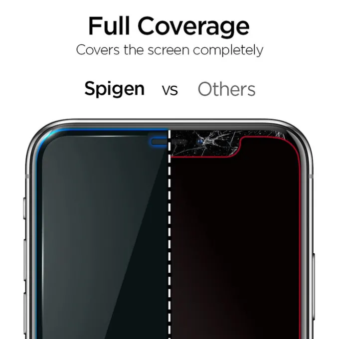 Szkło Hartowane SPIGEN ALM Glass Fc Apple iPhone 11 Black