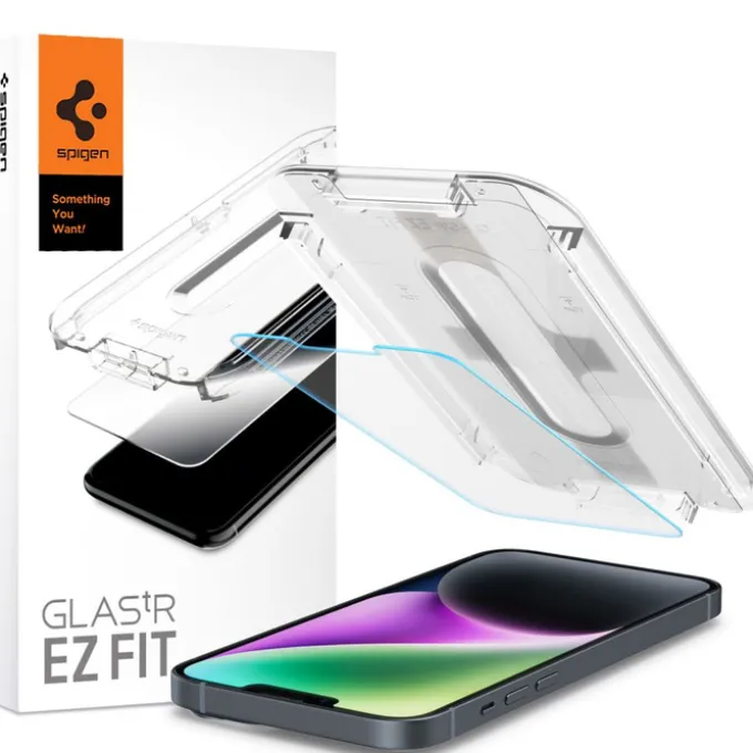 Szkło hartowane SPIGEN Apple iPhone 17E / 16E / 14 / 13 / 13 Pro Glas.Tr ”ez Fit”
