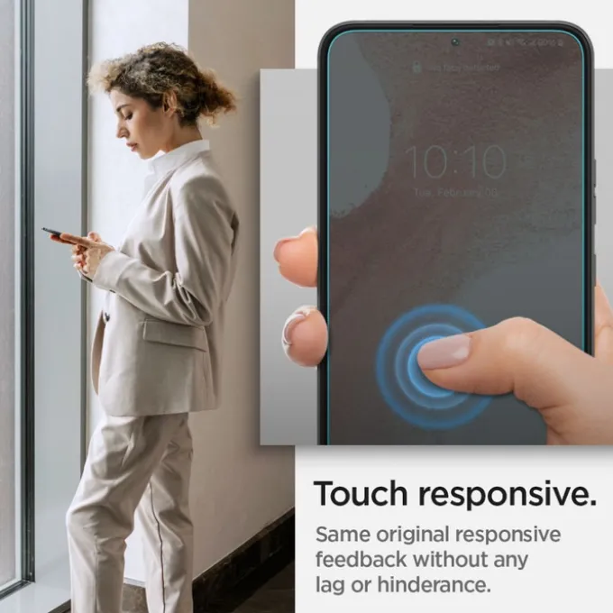 SZKŁO HARTOWANE Spigen Galaxy S22 Glas.Tr ”ez Fit” 2-Pack Samsung