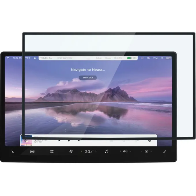SZKŁO HARTOWANE SPIGEN GLASS FC ”EZ FIT” TESLA MODEL X 2022 / MODEL S 2021 BLACK