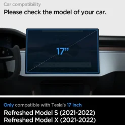 SZKŁO HARTOWANE SPIGEN GLASS FC ”EZ FIT” TESLA MODEL X 2022 / MODEL S 2021 BLACK