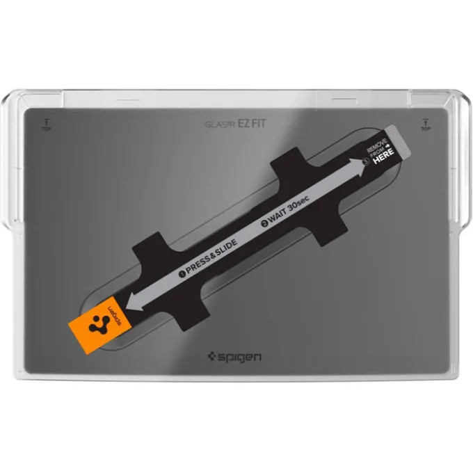 SZKŁO HARTOWANE SPIGEN GLASS FC ”EZ FIT” TESLA MODEL X 2022 / MODEL S 2021 BLACK