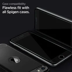 Szkło Hartowane SPIGEN Glass fc 2-pack iPhone SE 2022 2020 7 8 Black Czarne