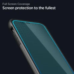 Szkło Hartowane SPIGEN Glass Fc iPhone 12 Mini Black Czarne