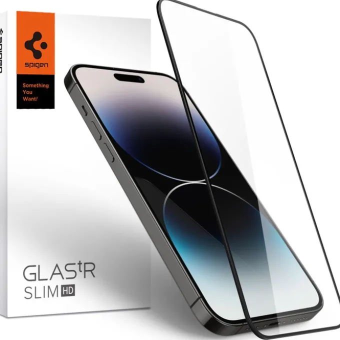 Szkło Hartowane Spigen Glass Fc iPhone 14 Pro Black
