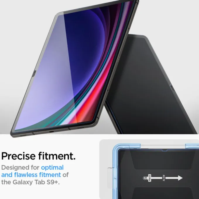Szkło Hartowane Spigen Glas.tr ”ez Fit” Galaxy Tab S9+ Plus 12.4 X810 / X816B Clear