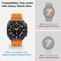 SZKŁO HARTOWANE SPIGEN GLAS.TR ”EZ-FIT” 2-PACK GALAXY WATCH ULTRA (47 MM) CLEAR