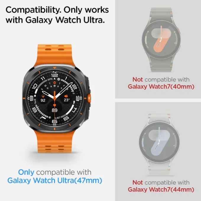 SZKŁO HARTOWANE SPIGEN GLAS.TR ”EZ-FIT” 2-PACK GALAXY WATCH ULTRA (47 MM) CLEAR