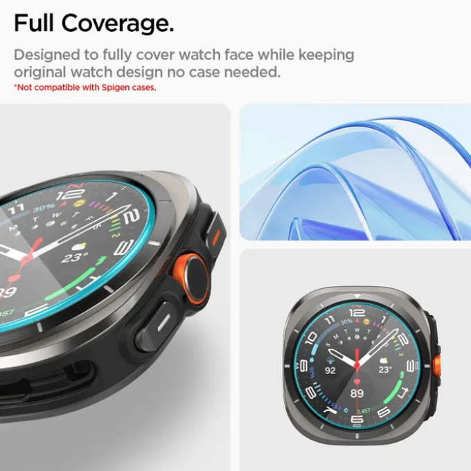 SZKŁO HARTOWANE SPIGEN GLAS.TR ”EZ-FIT” 2-PACK GALAXY WATCH ULTRA (47 MM) CLEAR