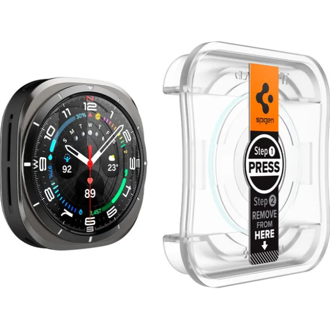 SZKŁO HARTOWANE SPIGEN GLAS.TR ”EZ-FIT” 2-PACK GALAXY WATCH ULTRA (47 MM) CLEAR