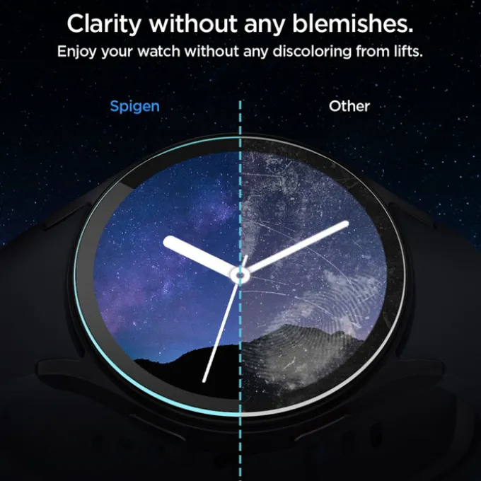 SZKŁO HARTOWANE SPIGEN GLAS.TR ”EZ-FIT” 2-PACK GALAXY WATCH 7 (44 MM) CLEAR